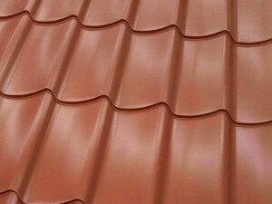 Panneau imitation tuile terracotta en 3 m