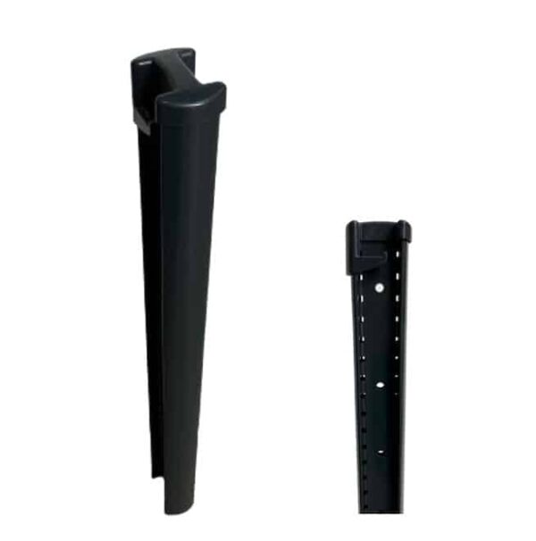 Poteau à clips RAL7016