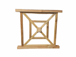 Garde-corps double en bois H.1 x L.2,10 m